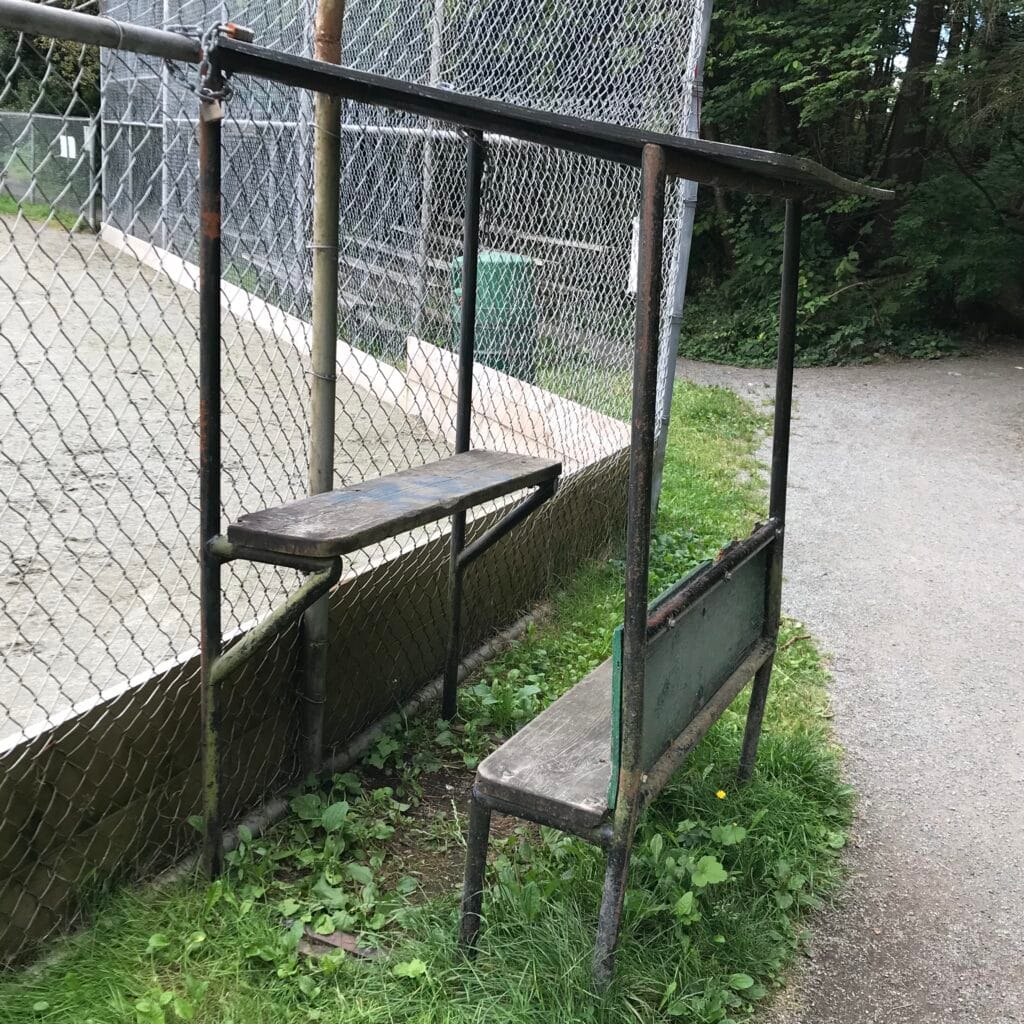 Scorekeepers' bench