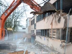 Hospital demolition