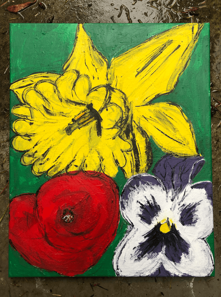 Painting of Flowers by Mackenzie Harmon