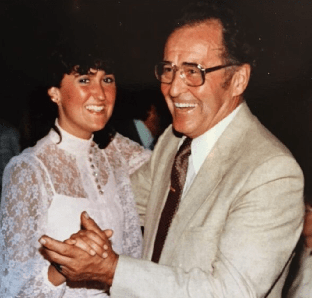 Karen and her Dad, 1982