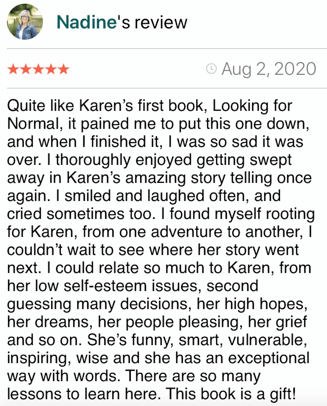 Nadine's review