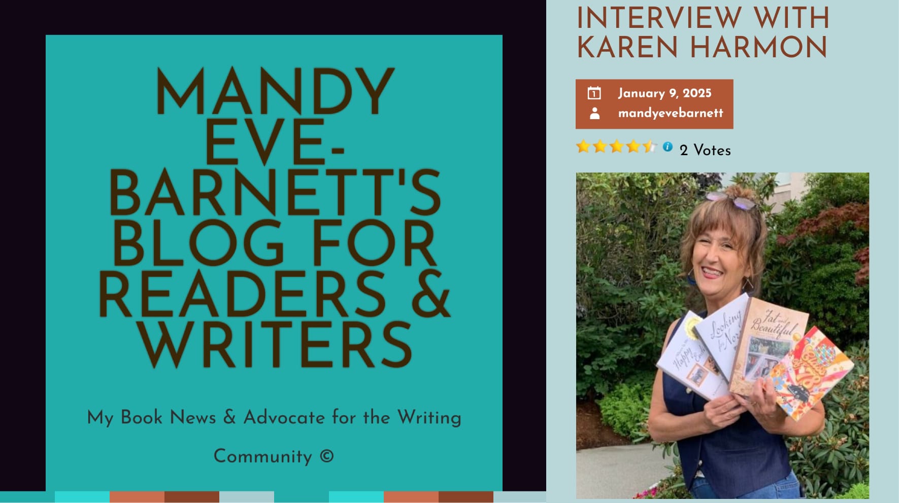 Mandy Eve-Barnett interview with Karen Harmon